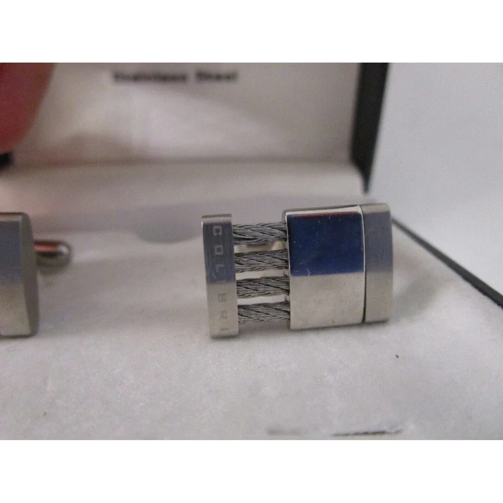vintage Colibri of London-Stainless Steel cuff links